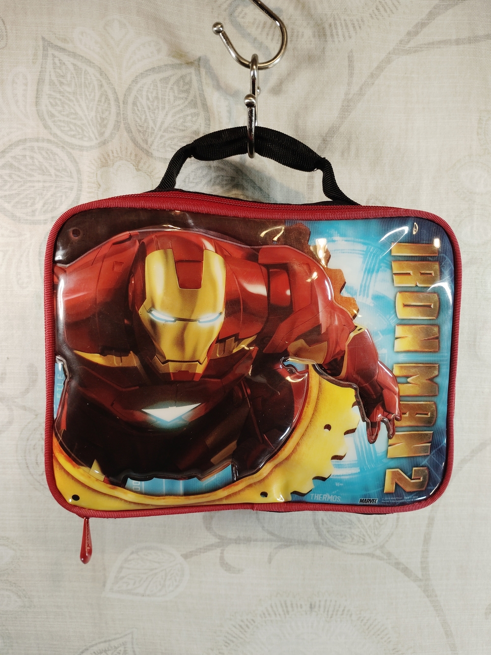 Thermos Iron Man 2 Kids Lunch Tote Bag - Red, Yellow, Blue